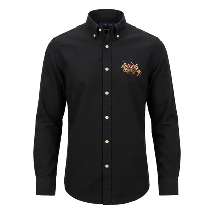 پیراهن گلدوزی مردانه طرح چوگان برند Ralph Lauren
