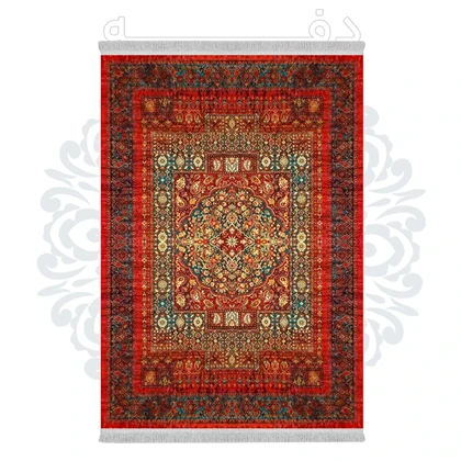 فرشینه از جنس پارچه هازان مخمل ترک طرح سنتی و مدرن برند دفه کد DHU189