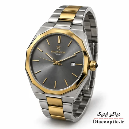 ساعت مچی مردانه موتور ژاپن اصلی برند رمانسون مدل RV2500M چند ضلعی