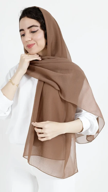شال حریر شیشه ای