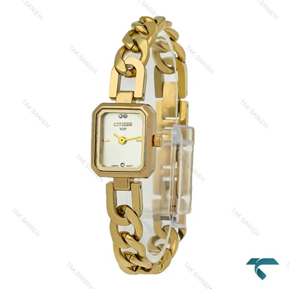 ساعت سیتیزن Citizen زنانه طلایی بند کارتیری Citizen-8005-L