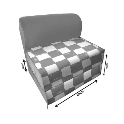 کاناپه تخت شو یک نفره شطرنجی مدل M1169
