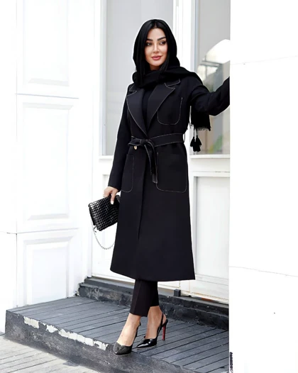 مانتو زنانه شیک مدل فلور کد 3017