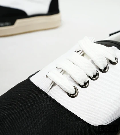 کفش اسنیکرزمشکی سفید Amiri Simple مدل 4856