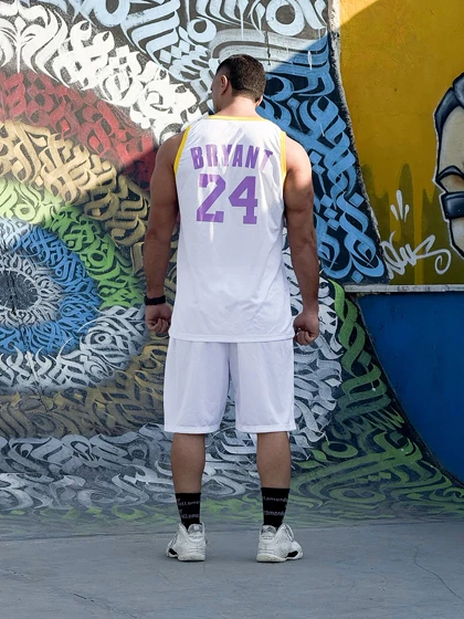 ست بسکتبالی لیکرز جردن (Lakers x Jordan) پارچه فلامنت و چاپ زول (چند رنگ)