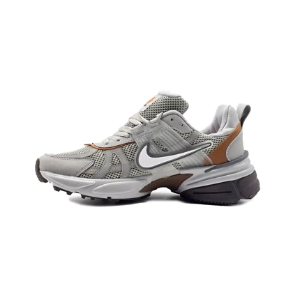 کفش و کتانی زنانه و دخترانه مدل نایک کوشلون NIKE V2K رنگ طوسی نباتی
