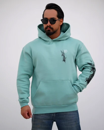 هودی مردانه دورس سه‌نخ طرح Angel