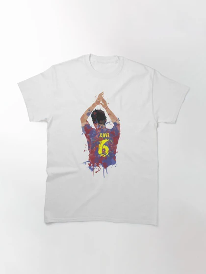 تیشرت ورزشی بارسلونا | تیشرت ژاوی طرح Xavi - Barcelona Legend Football Art کد 144281