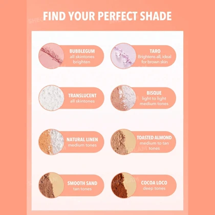 پودر فیکس دوکاره شیگلم SHEGLAM اصل مدل Insta-Ready