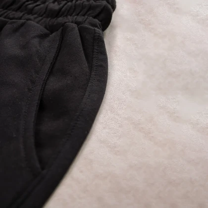 شلوارک مردانه دورس دو نخ لاکرا مشکی