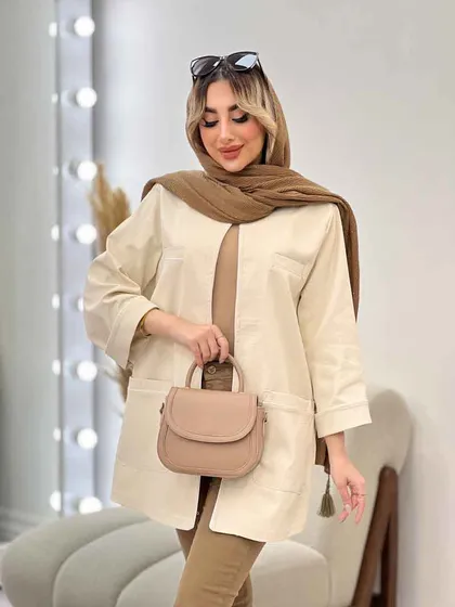 مانتو چهار جیب مغزی دوزی