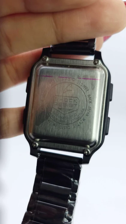 ساعت مچی دیجیتالی مردانه کاسیو Casio فول استیل با ماندگاری رنگ بالا