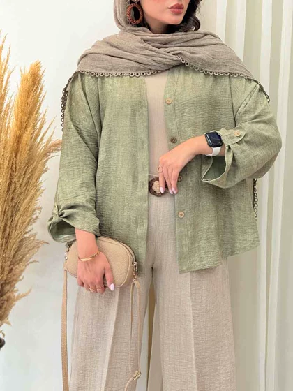 مانتو آستین پاگن روشا