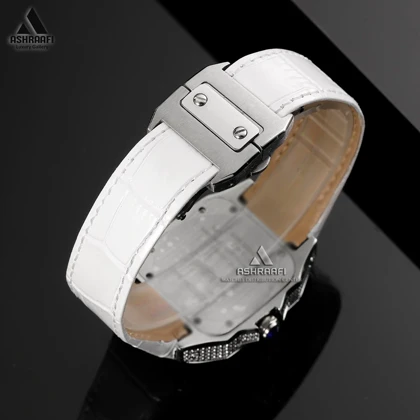 ساعت کارتیه نگین‌دار Cartier Santos 100 diamond W2