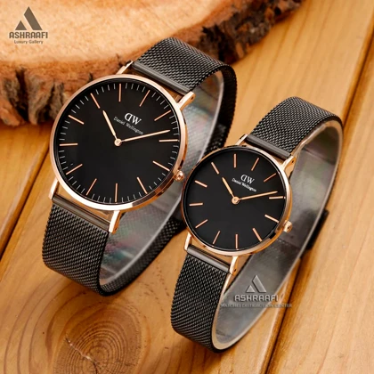 ساعت دنیل ولینگتون بند حصیری مشکی Daniel Wellington 00117HRB