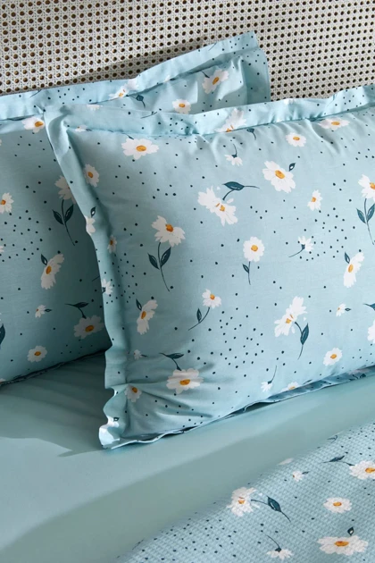 سرویس روتختی پیکه دو نفره Karaca Home مدل Daisy پنبه - نعنایی