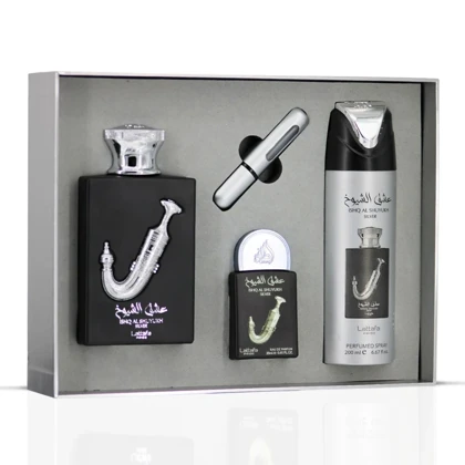 ست ادکلن عشق ال شیوخ نقره ای Lattafa Pride Ishq Al Shuyukh Silver