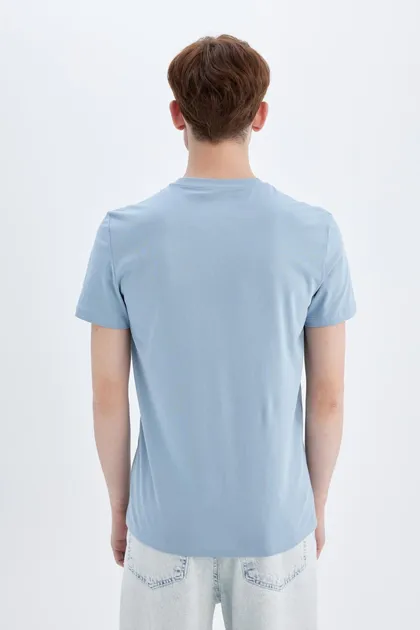 تیشرت آستین کوتاه یقه اسلیم فیت C3946AX24SM