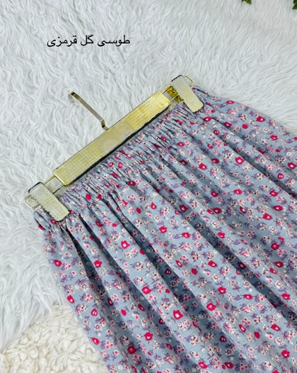 دامن پفکی گل‌دار کد محصول 1070