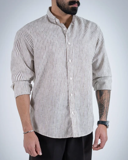 پیراهن راه راه برزین-کد4796