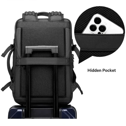 کوله پشتی بنج اورجینال مدل BANGE - BG3028 + پمپ وکیوم و قفل ضد سرقت