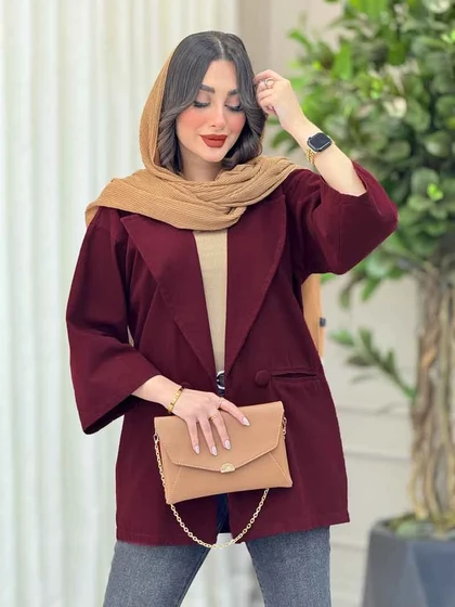 مانتو دو دکمه امیلیا