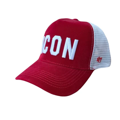 کلاه کپ بیسبالی قرمز مدل ICON