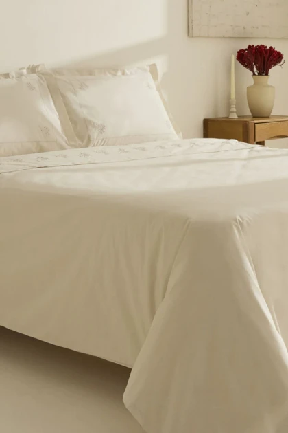 سرویس روتختی دو نفره Karaca Home مدل Rayas پنبه - بژ