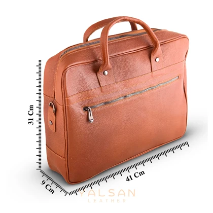 کیف اداری مردانه چرم یلسان مدل نکو کد013-BF
