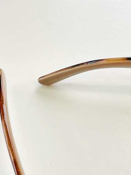 عینک مستطیلی دسته پلنگی