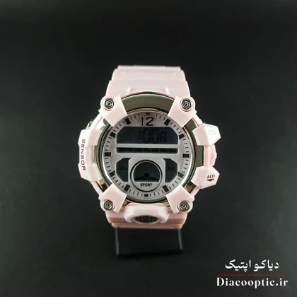 ساعت مچی دخترانه دیجیتالی برند جی شاک مدل G1267 بند رابر