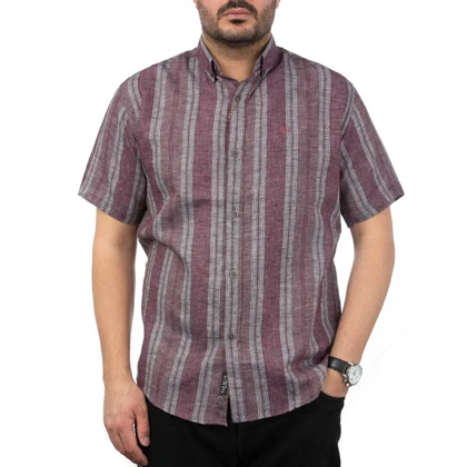 پیراهن آستین کوتاه کنفی مردانه تن کوک مدل 1211101