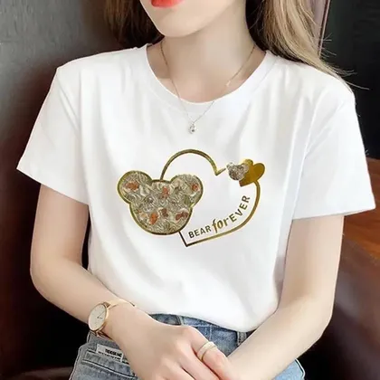 تیشرت قلبی طرح برجسته