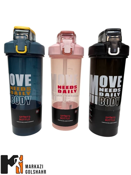 شیکر ورزشی نی دار 800 میلی لیتری کد 8896