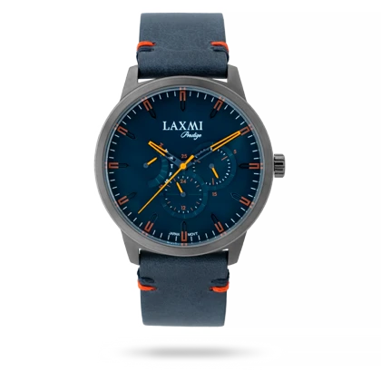 ساعت مچی مردانه لاکسمی بند چرم دودی کد Laxmi 8152