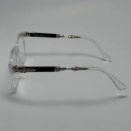 عینک بلوکات کروم هارتز کریستال نقره ای Chrome Hearts 2272 - کیفیت مستر