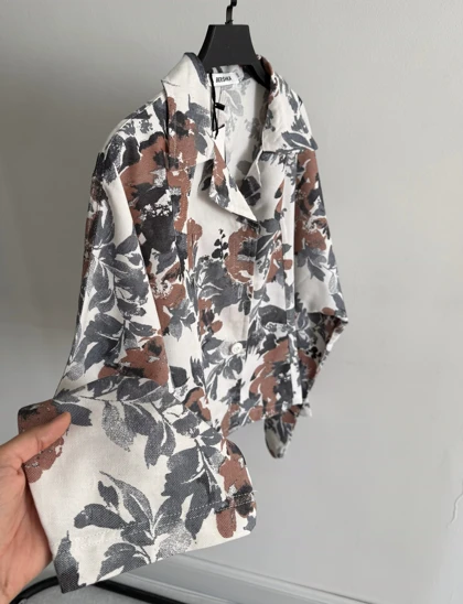 کت طرح دار برشکا | Bershka patterned coat🇹🇳