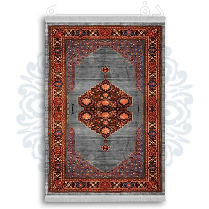 فرشینه از جنس پارچه هازان مخمل ترک طرح گلیم برند دفه کد DDGG 129