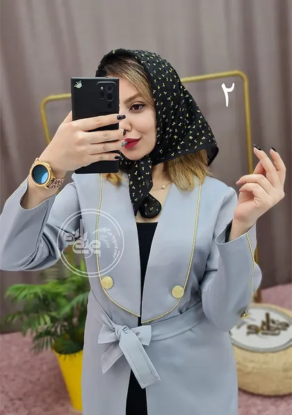مینی اسکارف طلایی