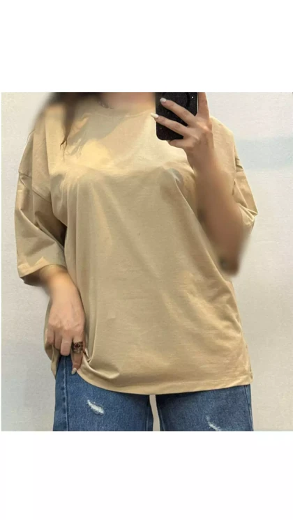 تیشرت باکسی نخ پنبه 37080