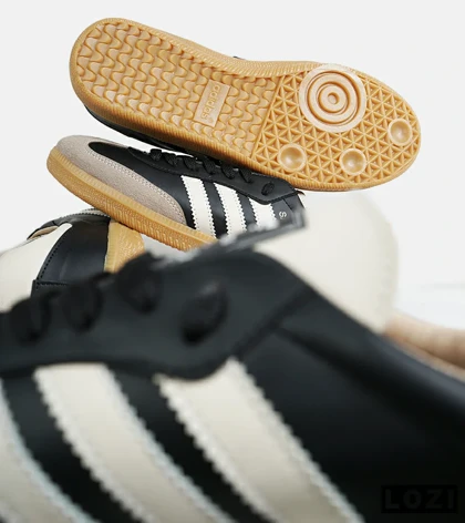 کفش کتانی مردانه و زنانه مشکی کرم ADIDAS Samba