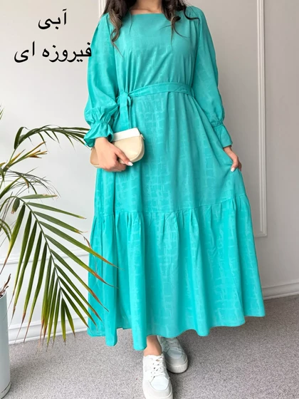 پیراهن حریر آستردار دنیز