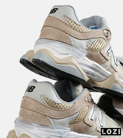 کفش کتانی مردانه و زنانه کرم طوسی NEW BALANCE 9060