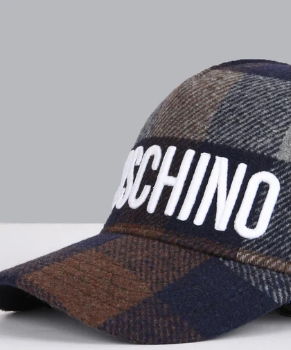 کلاه کپ Moschino طرح چهارخانه 5248