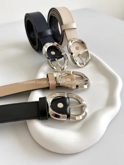 کمربند چرمی زنانه بهنیا