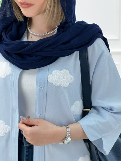 شومیز یقه‌دار ابر