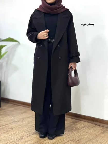 پالتو فوتر بلند آستردار بهگل