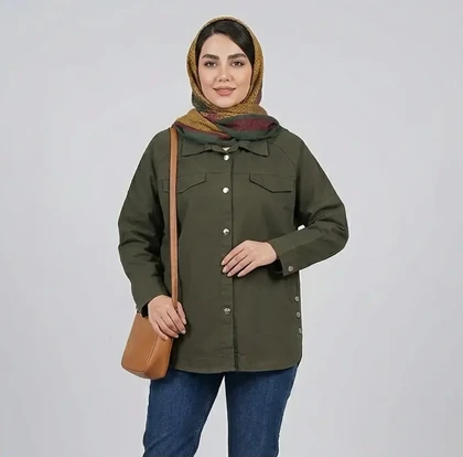 کت کتان زنانه بغل دکمه اسپرت کد 147