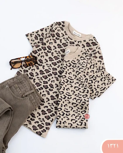 تیشرت بلندکبریتی پلنگی 1321