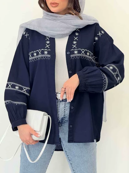 شومیز گلدوزی آدلیا